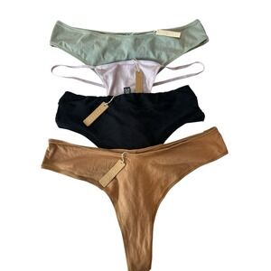 Skims Bundle LOT of 4‎ Thongs Panties Assorted Colors & Type All Size 4X New
